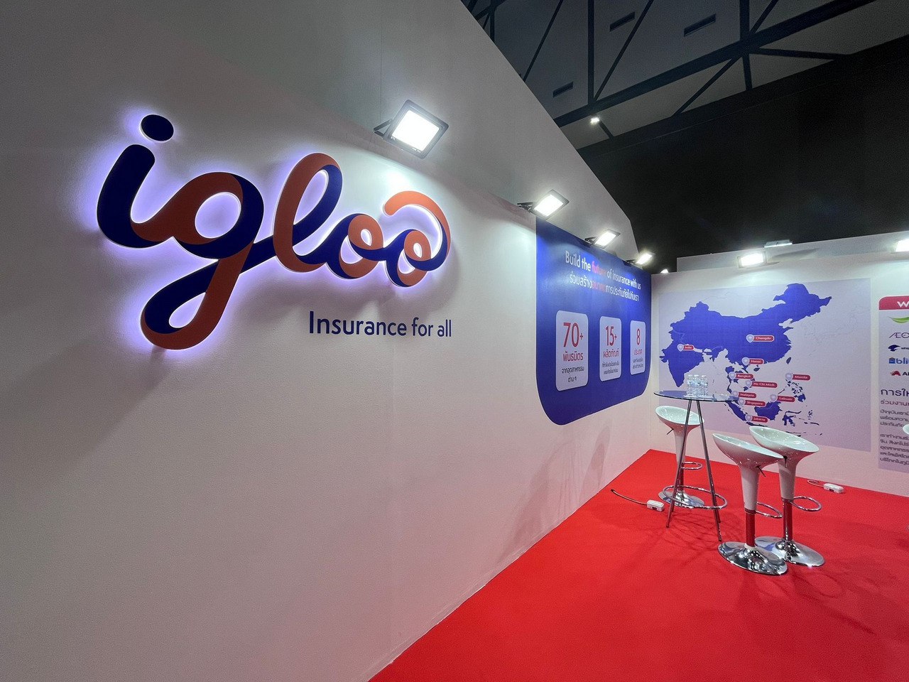 igloo event booth backdrop